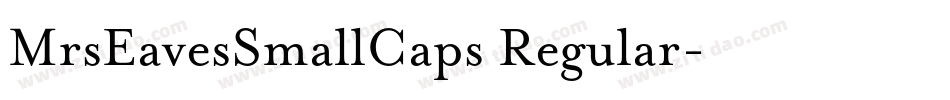 MrsEavesSmallCaps Regular字体转换